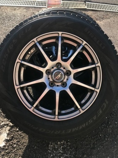 スタッドレスタイヤ　ピエリ　ICE ASIMMETRICO 225/65R17 4本　ホイール付