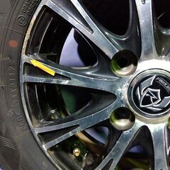 冬13インチ 軽自動車用 人気の ブラック＆ポリッシュ 色【富山】冬 155/70R13 エブリィ アトレ ーハイゼット キャリー バモス アクティー ホンダ N ボックス BOX ワゴンR スペーシア タント ムーブ 中古4本