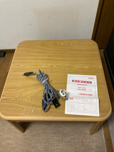 【受け渡し者決定】こたつ　折れ脚こたつ