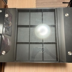 ガラステーブル ローテーブル 黒 700×500×360 引き取り限定