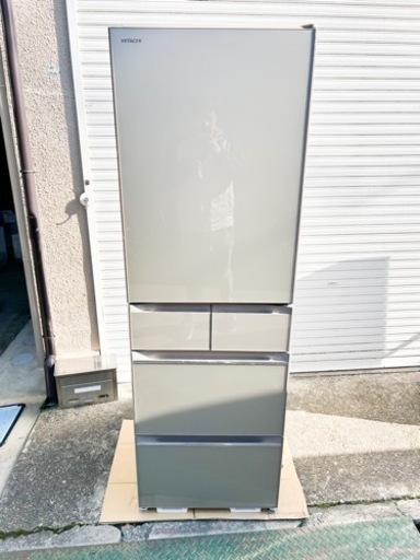 2020年製 日立 5ドア冷蔵庫 R-HWS47K（XN）型 大容量