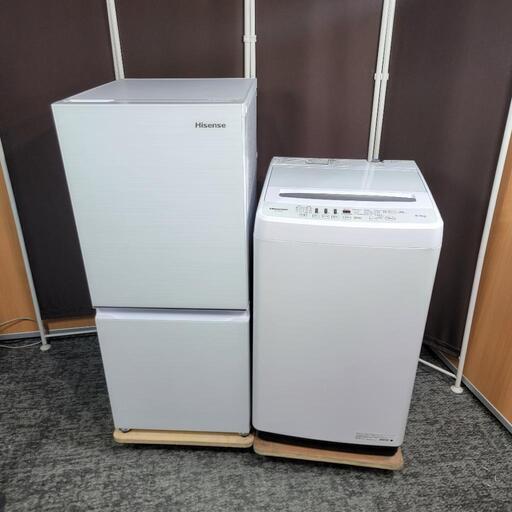 ‍♂️s売約済み‼️配送設置は無料‼️最新2022年製✨人気のホワイトガラストップ✨Hisense 家電セット