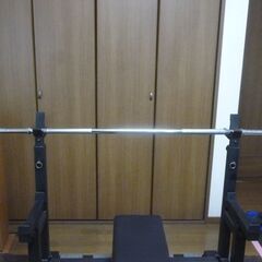 値下げ2500円バーベルシャフト 取り扱い易い160cm 28m...