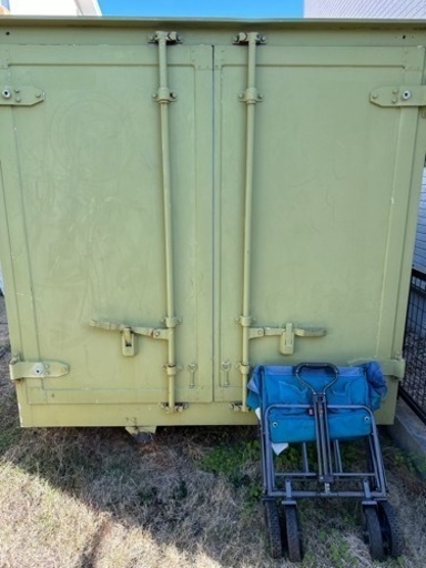 コンテナ 倉庫 カーキ グリーン 自作塗装