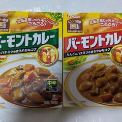 ハウスバーモントカレー（レトルトカレー）中辛 & 甘口
①