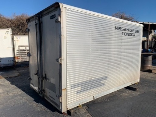 No.883 アルミバン 2t 車 アルミ 箱 バイク 倉庫 トラック コンテナ 米