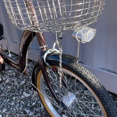【都内千葉市引取限定】チャイルドシート付きママチャリ 20インチ 3段変速