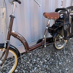 【都内千葉市引取限定】チャイルドシート付きママチャリ 20インチ 3段変速