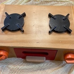 【済】木製のコンロのおもちゃ