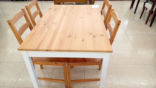 ★ジモティ割あり★ 飛騨家具 ダイニングセット4人用 ナチュラル H73×W120×D75 クリーニング済み KJ5584 ☆ジモティ割あり☆ 飛騨家具 ダイニングセット4人用 ナチュラル H73