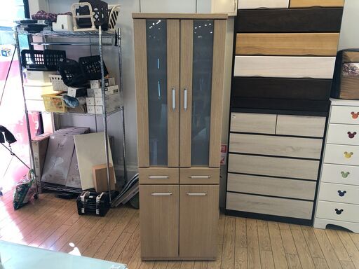 2枚扉食器棚【ﾄﾚﾌｧｸ桶川店】
