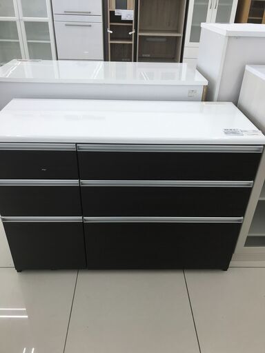 ★ジモティ割あり★ 株式会社テイアイアイ キッチンカウンター ダークブラウン H85×D48×W119.8 クリーニング済み HJ1903