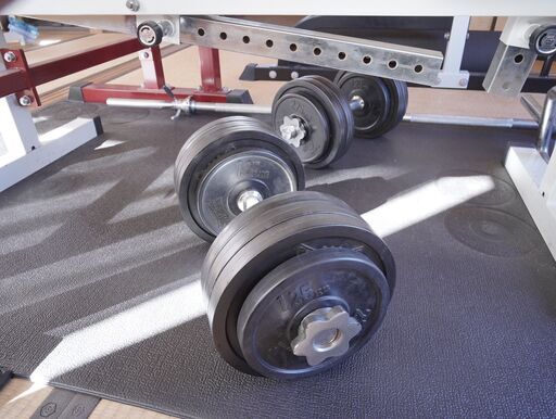 ベンチプレス用ベンチ及びバーベルシャフト他筋トレ用品各種【3  