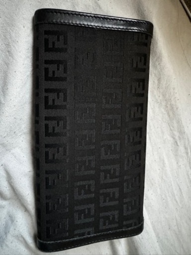 FENDI長財布 FENDI 長財布 シャドー ダイアゴナル ズッカ FF ブラック