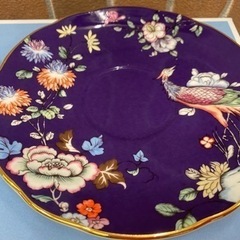 【愛品館 江戸川店】WEDGWOOD ワンダーラスト アップルブロッサム&ミッドナイトクレーン ティーカップ&ソーサー ID:102-026979-007