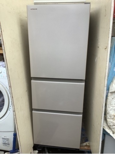 日立ノンフロン270 L3ドア冷凍冷蔵庫  R27-KV -1(T)