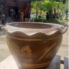 　メダカ鉢　古中国睡蓮鉢　