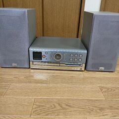 シャープ　CD MD コンポ　リモコン付き