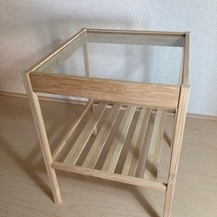 IKEAサイドテーブル(ネスナ/竹)