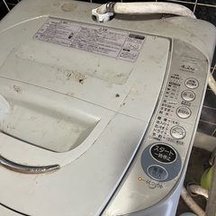 日本製　全自動洗濯機　4.2kg シルバー