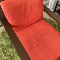 【source】お値下げ中！1人掛けソファとオットマンセット