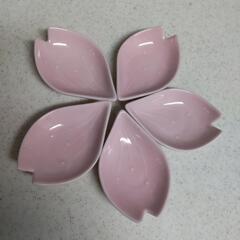 小皿　桜　花びら型　５枚