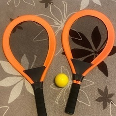 【中古】子供用 布テニスラケット&ボール