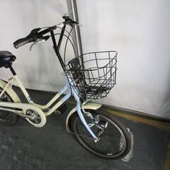 D249☆10000円☆ ミニベロ中古自転車 BS ベガス ブルー ホワイト【20