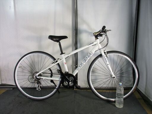 Ｄ251★24800円★整備済み スポーツ中古自転車 ルイガノ　シャッセ　ホワイト　370ｍｍ【クロスバイク】