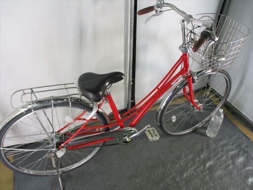 D257☆限定特価整備済み☆ブリヂストンロココレッド☆ 中古自転車  