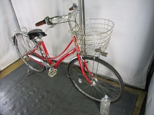 D257☆限定特価整備済み☆ブリヂストンロココレッド☆ 中古自転車  