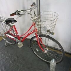 Ｄ257　★限定特価　整備済み★ブリヂストン　ロココ　レッド★ 中古自転車 【　27インチ　 】
