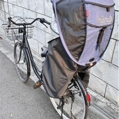 【価格相談可】子乗せ自転車　チャイルドシート付き　非電動