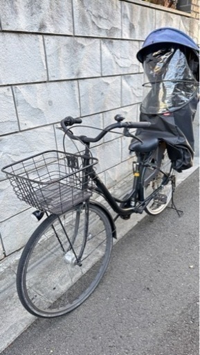 【価格相談可】子乗せ自転車　チャイルドシート付き　非電動
