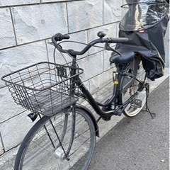 【価格相談可】子乗せ自転車　チャイルドシート付き　非電動