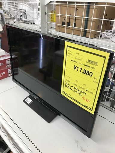 ★液晶テレビ ソニー KJ-24W450E 2021年製 ※動作チェック済/当店6ヶ月保証
