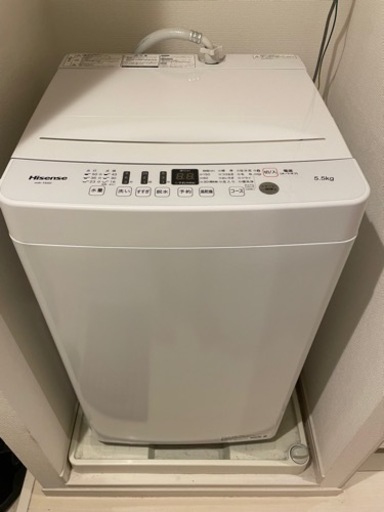 【美品/2020年製】5.5kg洗濯機（Hisense）
