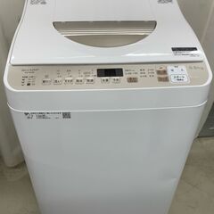 【乾燥付洗濯機5.5㎏】シャープ　2021年製　ES-T5EBK...