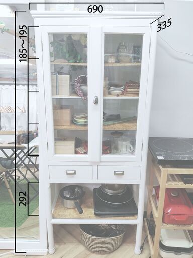 新宿区飯田橋で直接引取】元値69000円/珍しい/ドクターキャビネット 