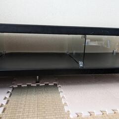 横150cm 高さ36cm 奥行き40cm 黒　一部ガラス　テレビ台