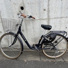 ママチャリ26インチ「電池の要らないアシストギア」車庫保管　内装３段変速  フリーパワー