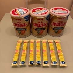 明治　ほほえみ　（粉ミルク800g × 3缶　 &   らくらく...