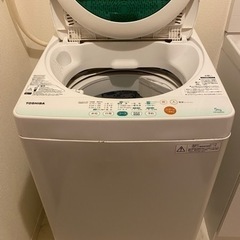 【お渡し予定者決定済み】TOSHIBA  縦型洗濯機　5㎏