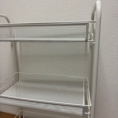 【ネット決済】 スチールラック　IKEA 美品　キャスター付き　...