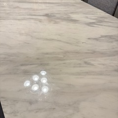 大理石ダイニングテーブル120万　6名掛け