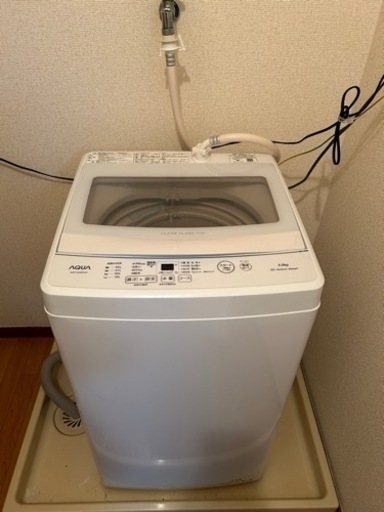 洗濯機 AQUA 5kg 1シーズンのみの使用