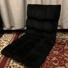 もこもこ座椅子　ブラック