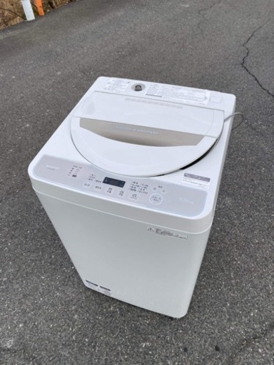 全自動電気洗濯機㊗️シャープ製5.5キロ✅設置込み配達可能