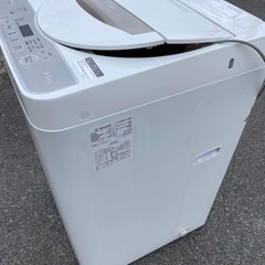 🌸全自動電気洗濯機㊗️シャープ製5.5キロ✅設置込み🚘配達可能
