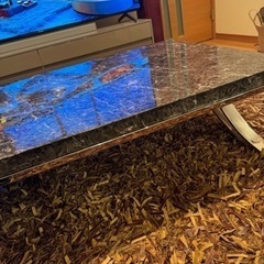 黒大理石ローテーブル　80万円